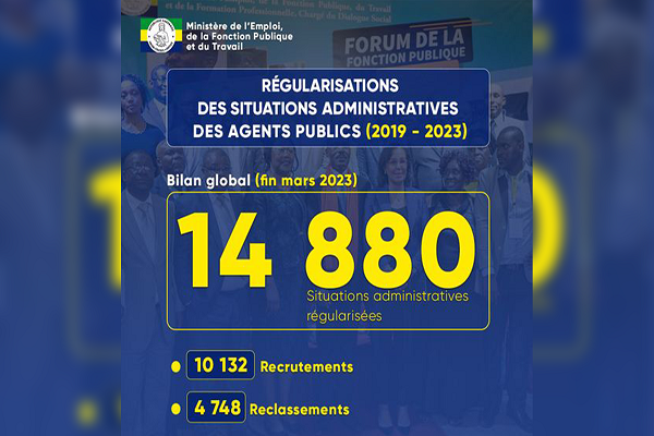Pan fonction publique / regularisation des situations administratives des agents publics (2019 – 2023)